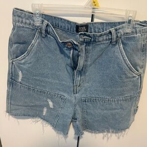 Simple Society Light Blue Jean Shorts